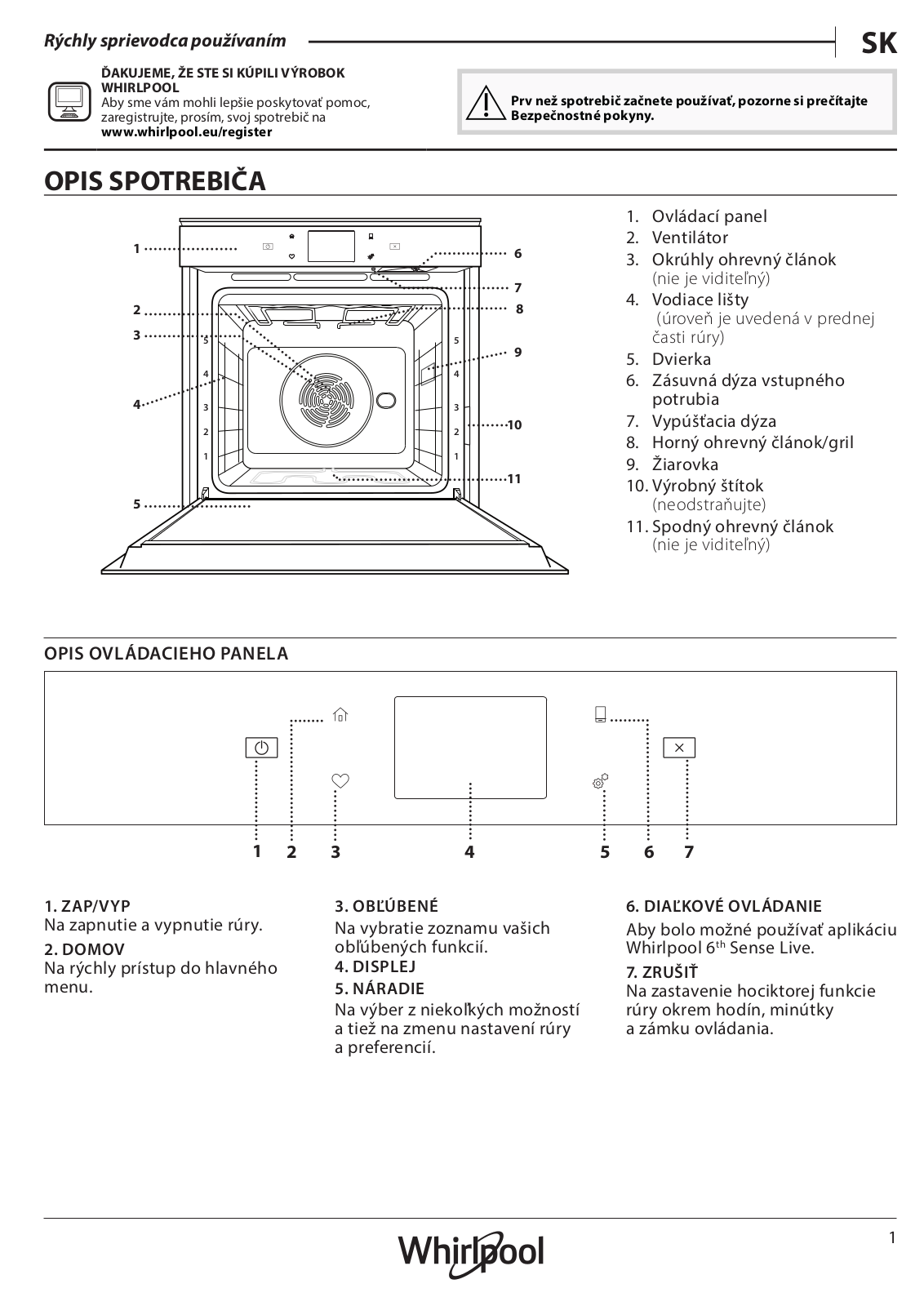 WHIRLPOOL W11I OP1 4S2 H Daily Reference Guide