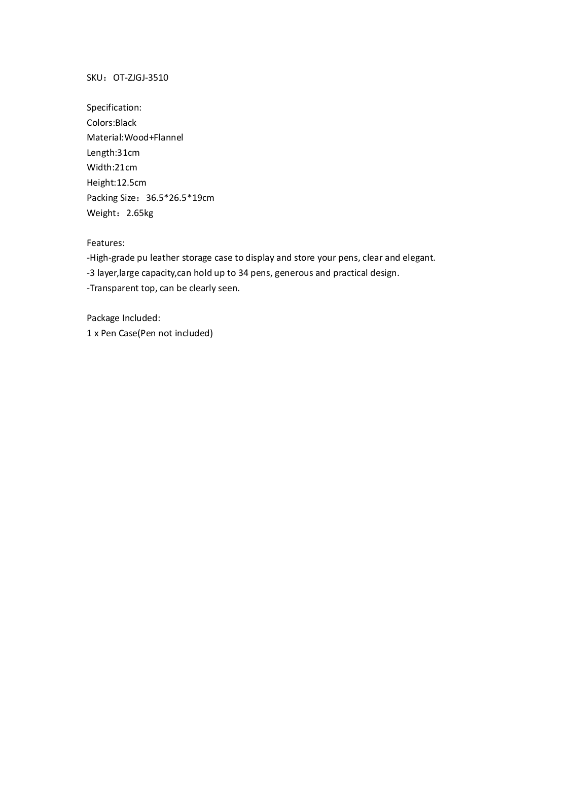 LINKING W008147485 Specifications - ManualMachine.com