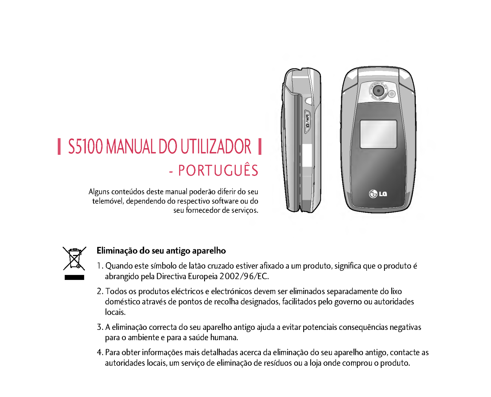 Lg S5100 User Manual