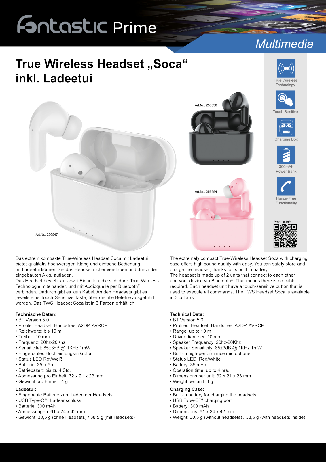 Fontastic ICFT-256547, ICFT-256530 Datasheet - ManualMachine.com