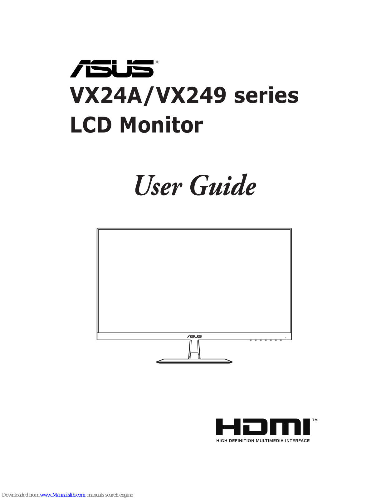 Asus VX24A, VX249, VX24AQ, VX249H, VX249N User Manual