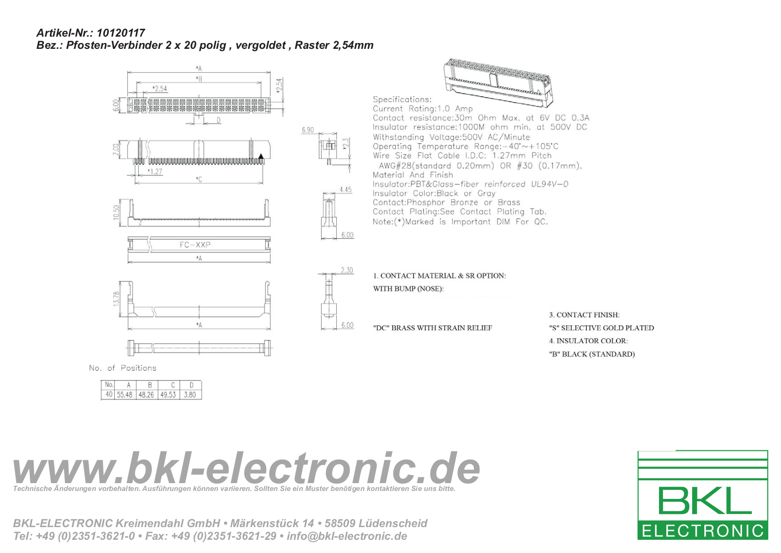 BKL BKL 10120117 Datasheet - ManualMachine.com