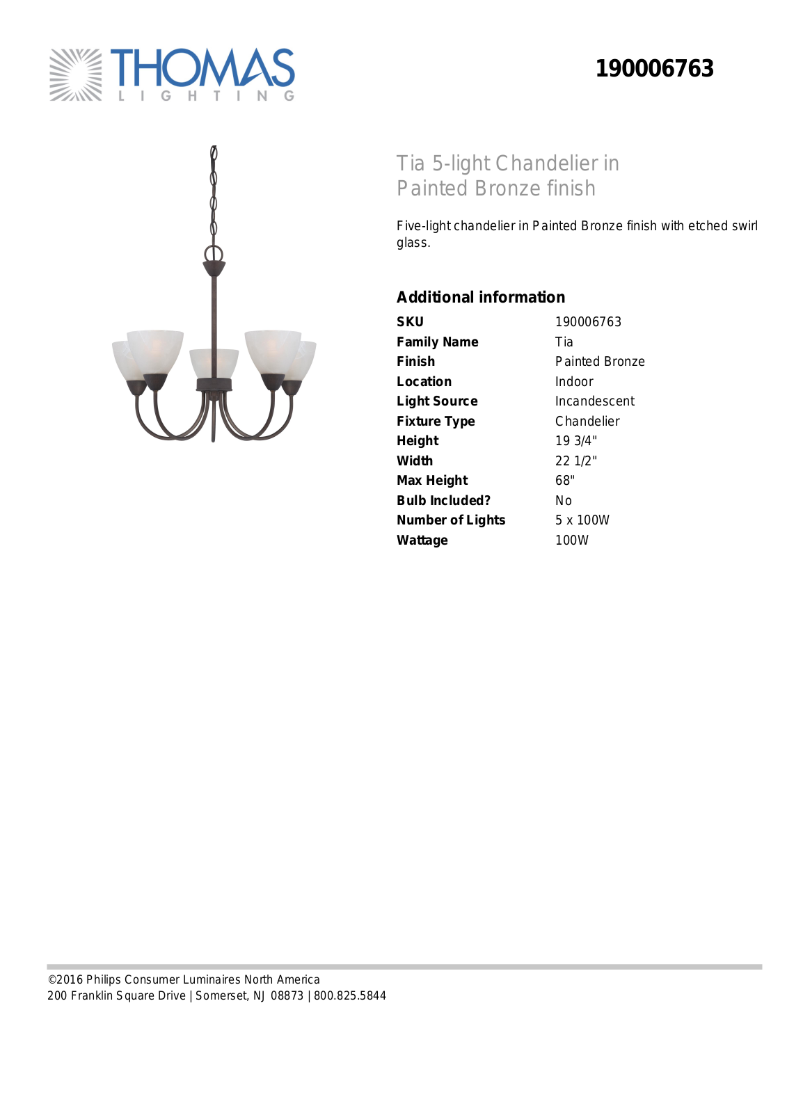 Thomas Lighting 190006763 User Manual - ManualMachine.com