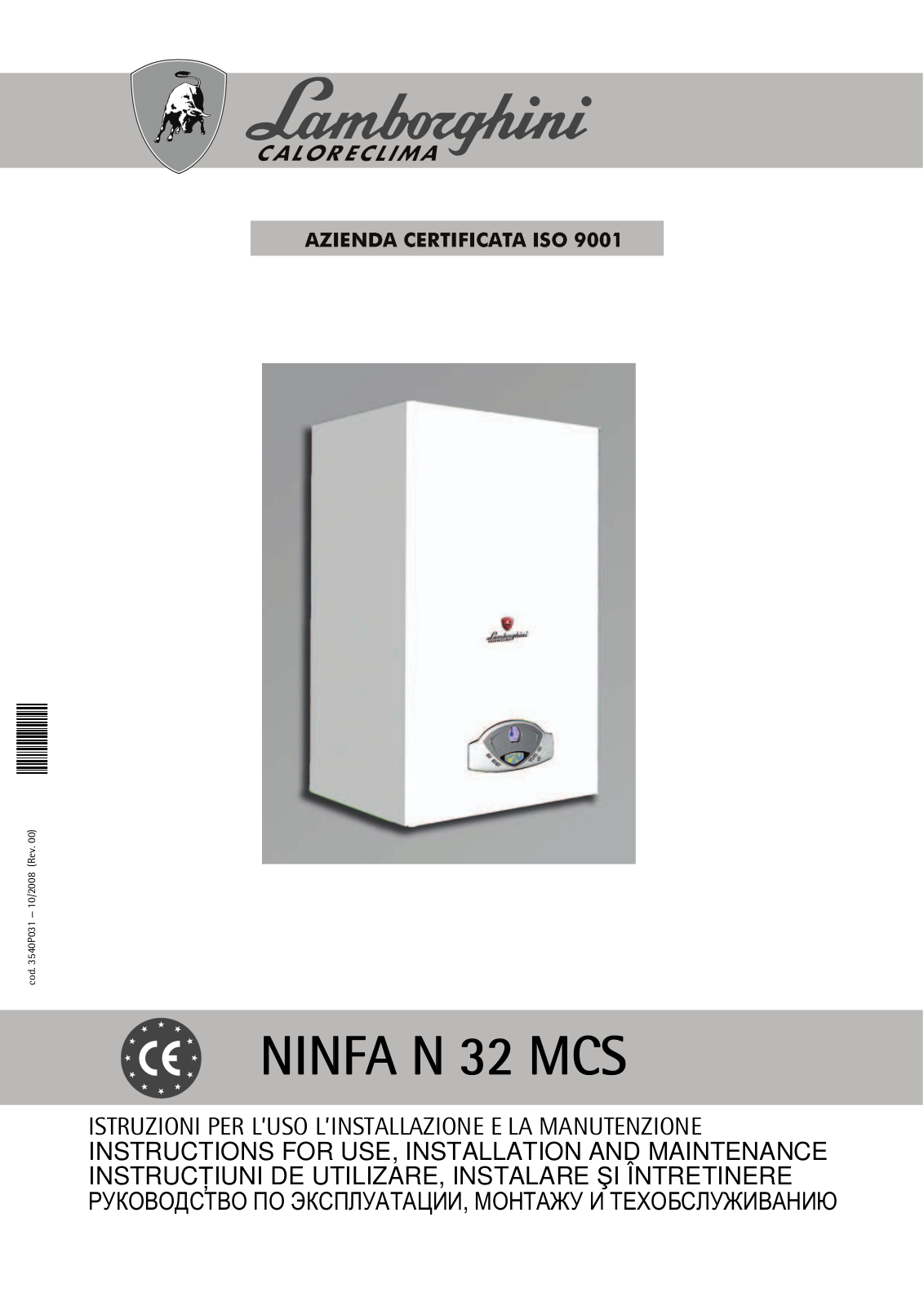 Lamborghini NINFA N 32 MCS User Manual