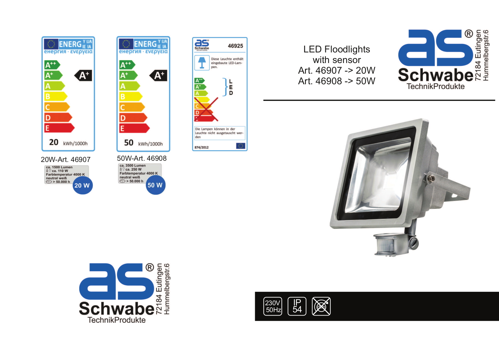 as - Schwabe 46907, 46908 User guide