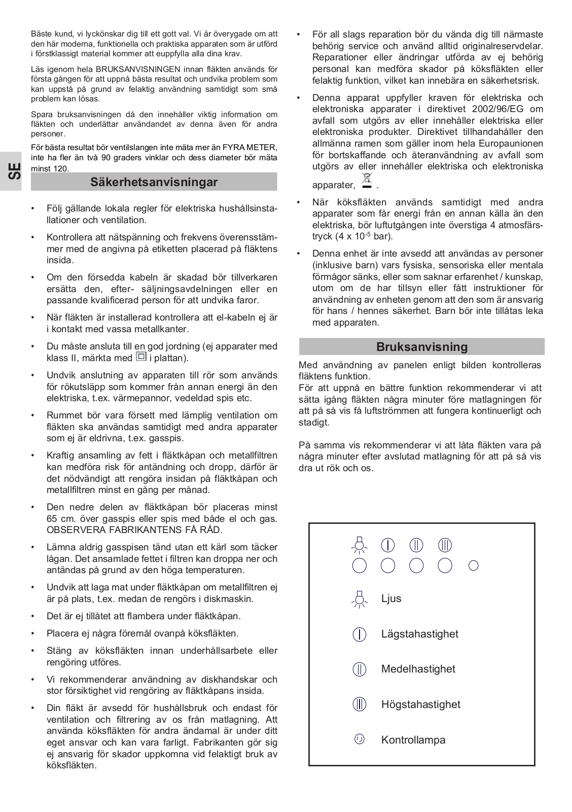 Smeg KSE71X-1, KSE61X-1 User Manual