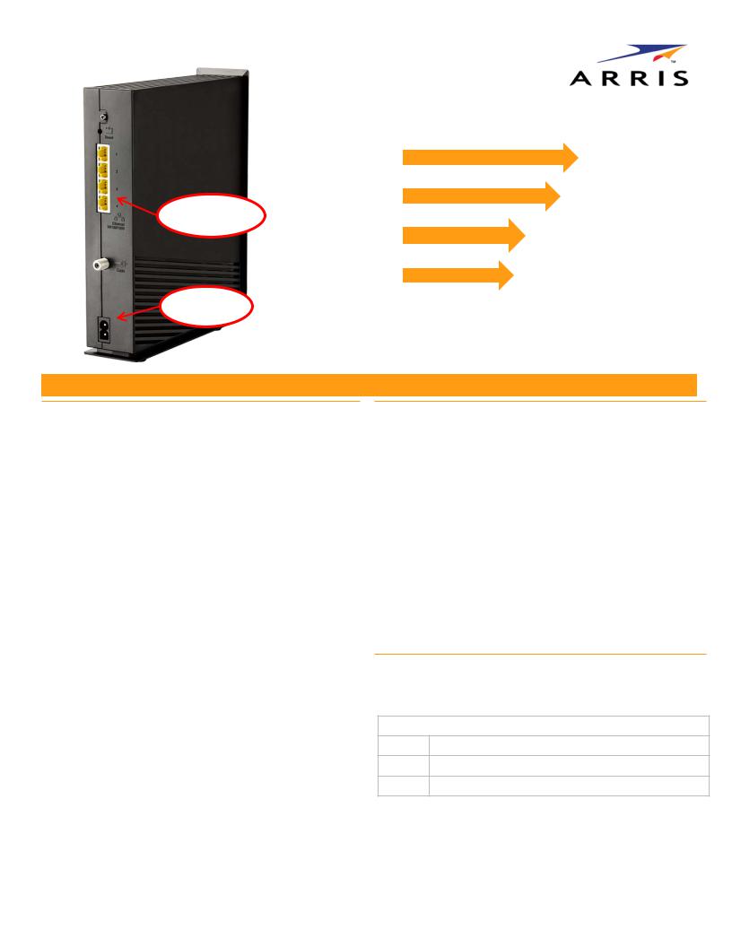 Arris DG2460 User Manual