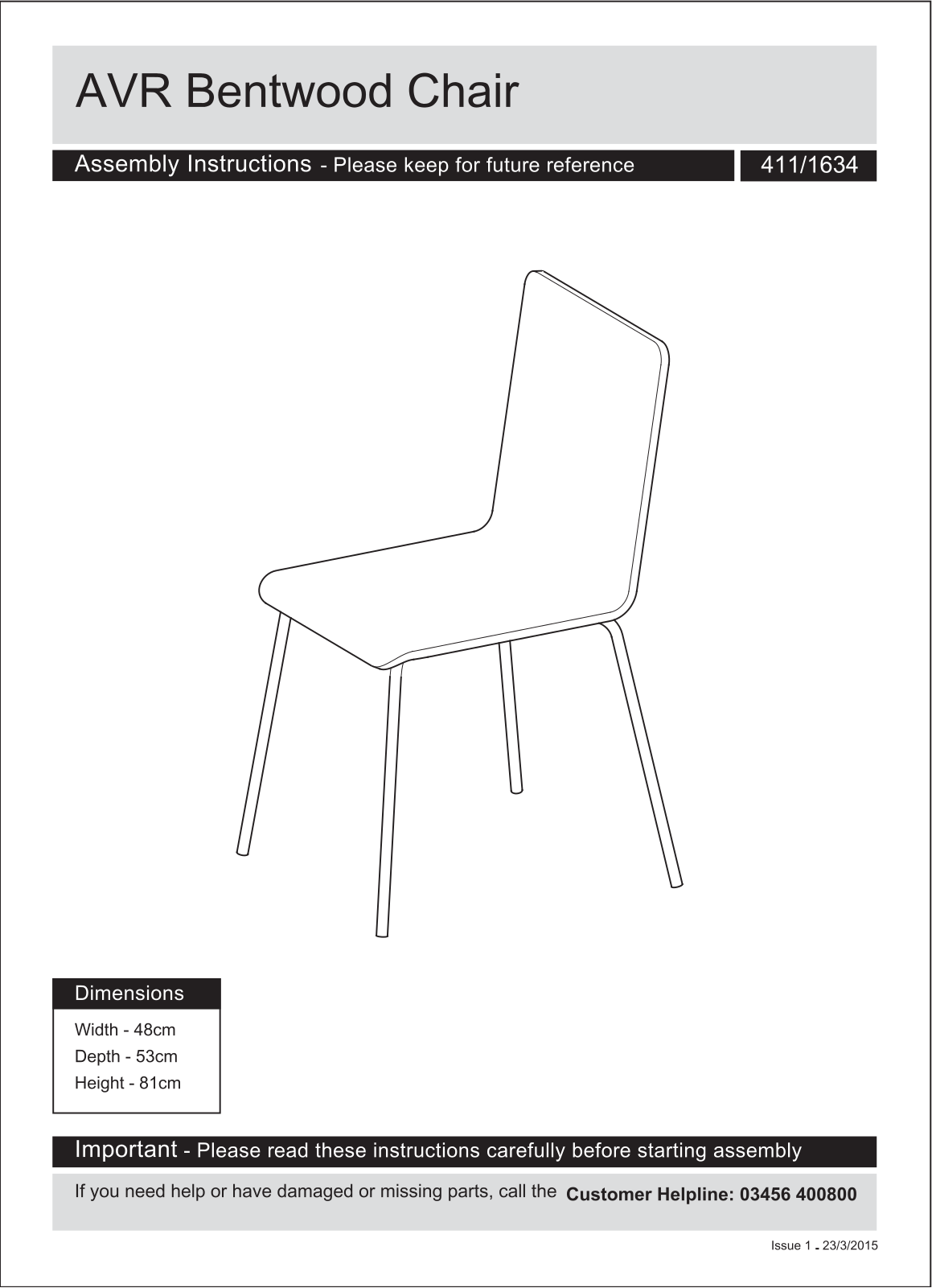 Argos 411/1634 User guide - ManualMachine.com
