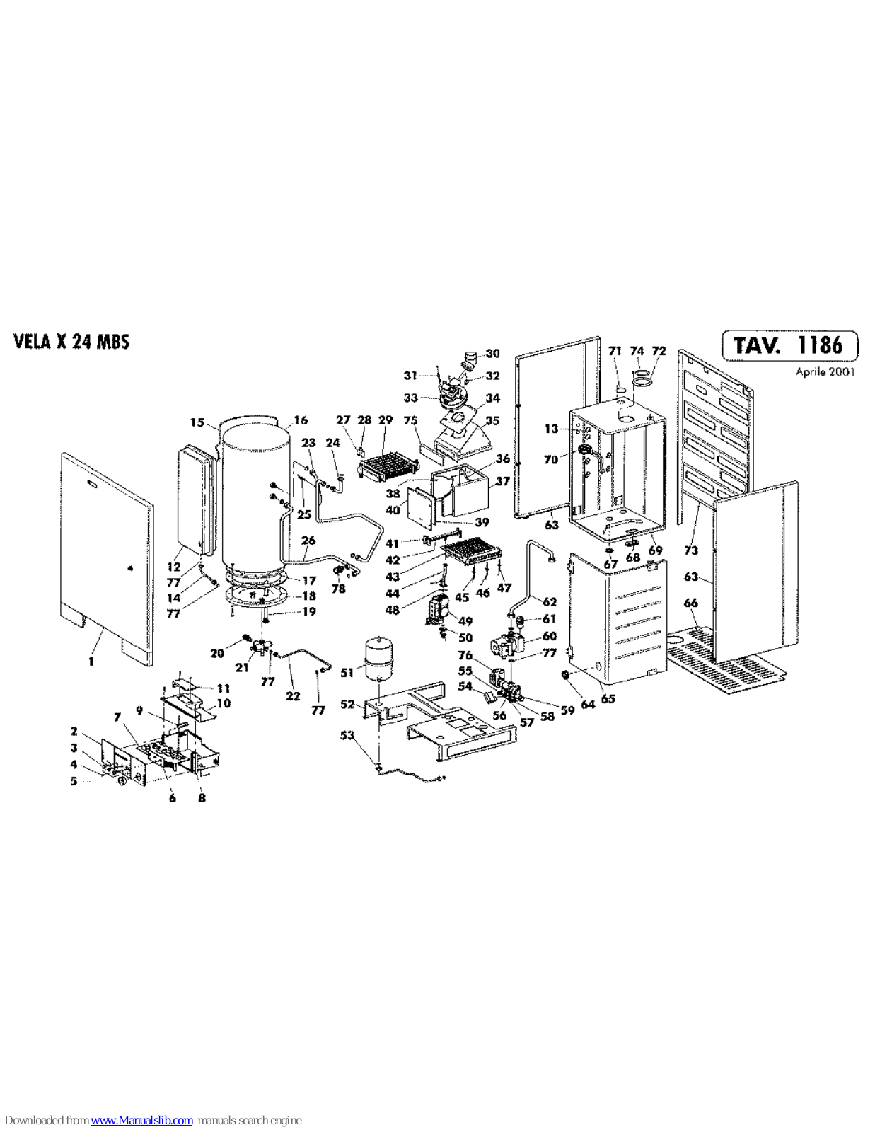 LAMBORGHINI VELA X 24 MBS - SCHEMA User Manual