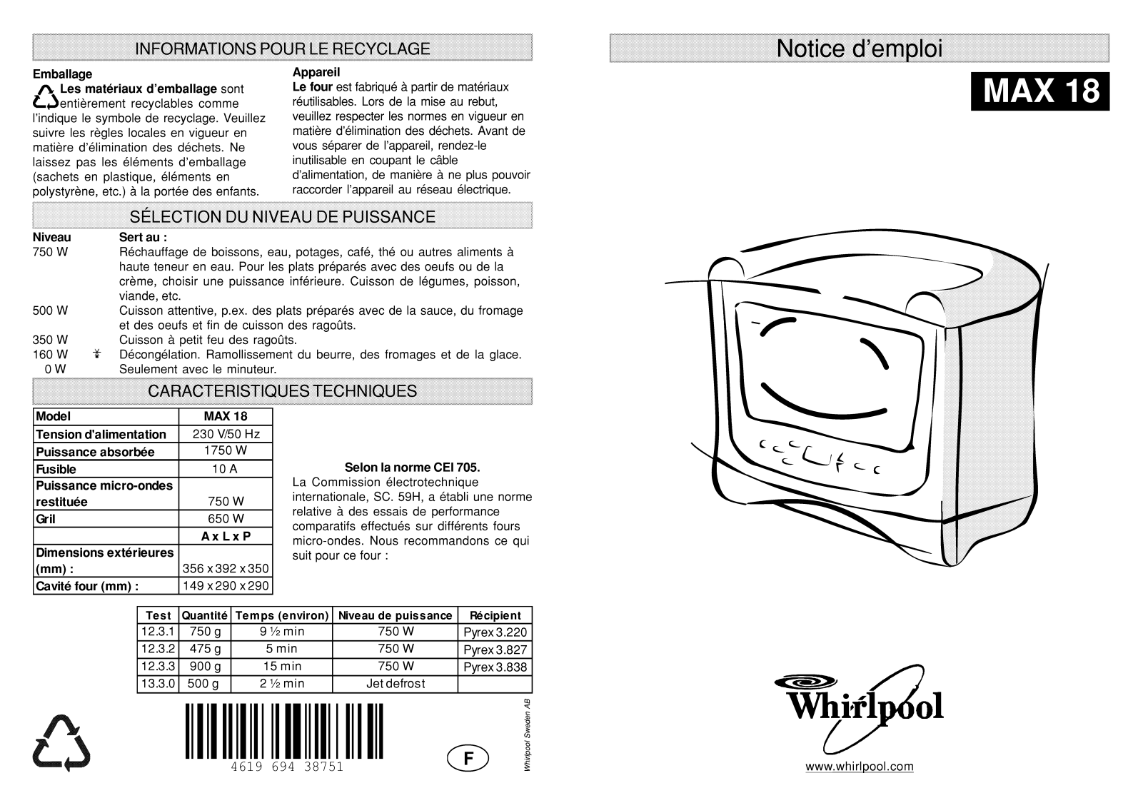 BAUKNECHT MW18 User Manual