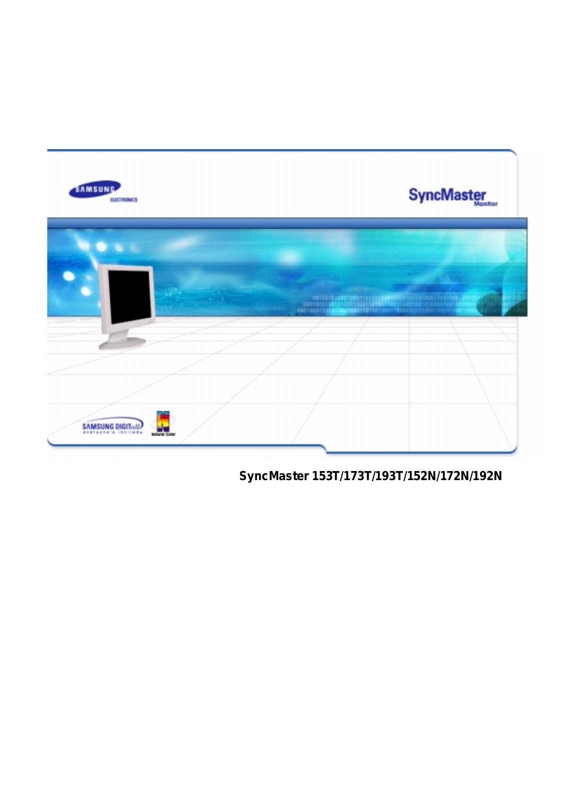 Samsung SYNCMASTER 152N, SYNCMASTER 193T, SYNCMASTER 173T, SYNCMASTER 153T User Manual