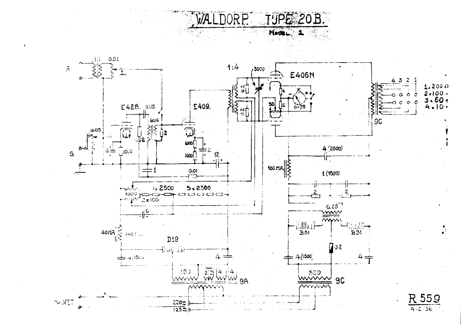 Waldorp 20b schematic