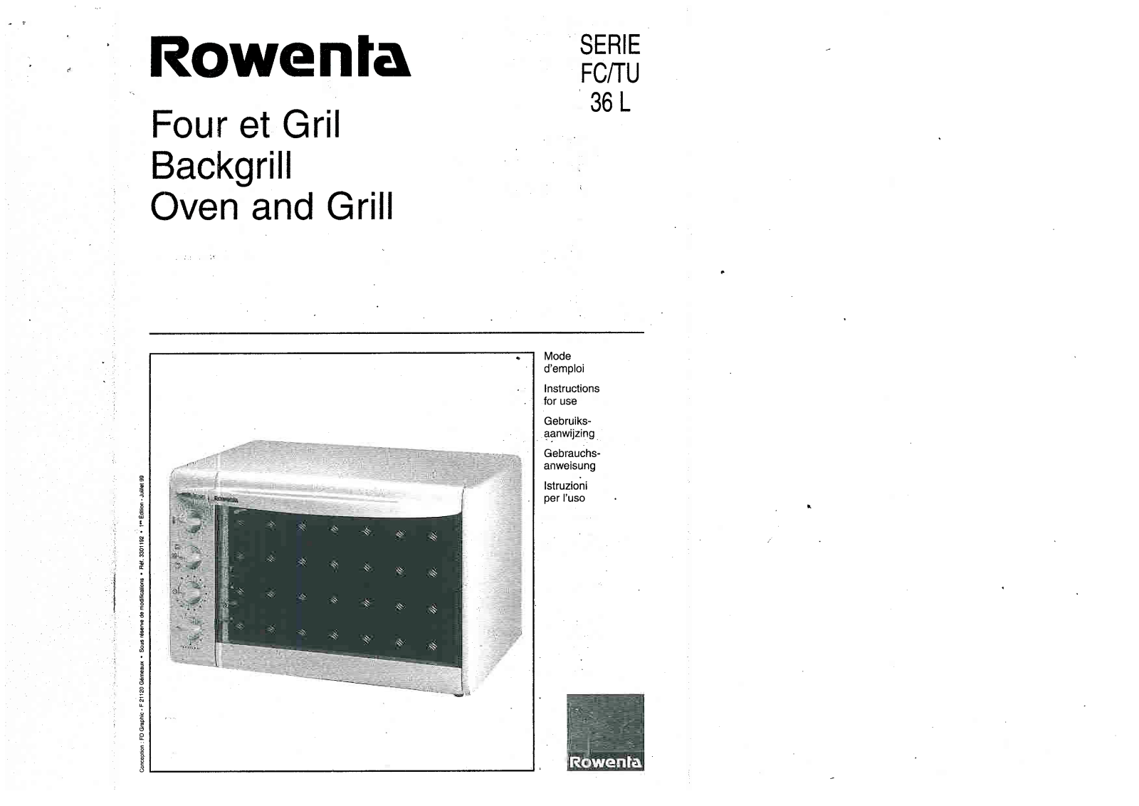 ROWENTA FC 36 User Manual