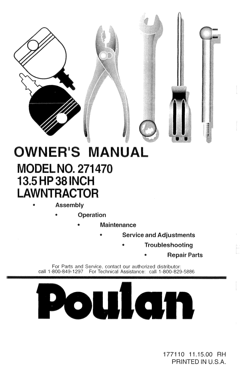 Poulan 271470 User Manual