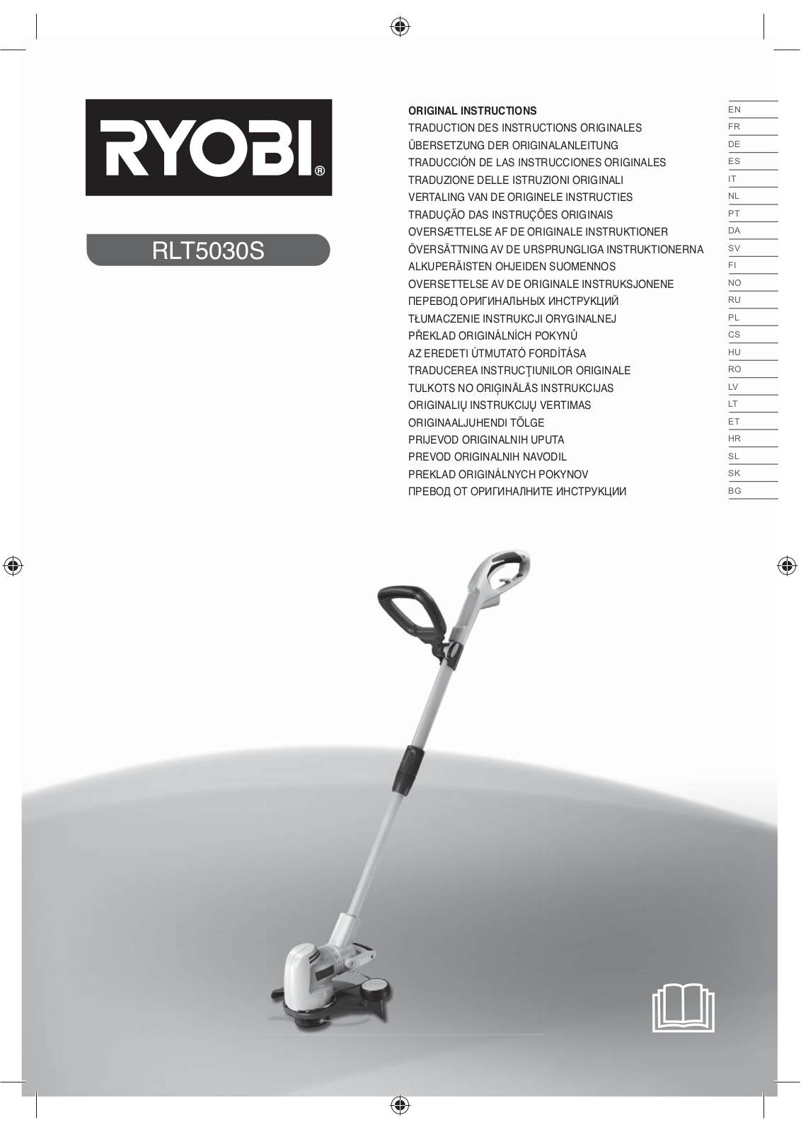 Ryobi RLT5030S ORIGINAL INSTRUCTIONS