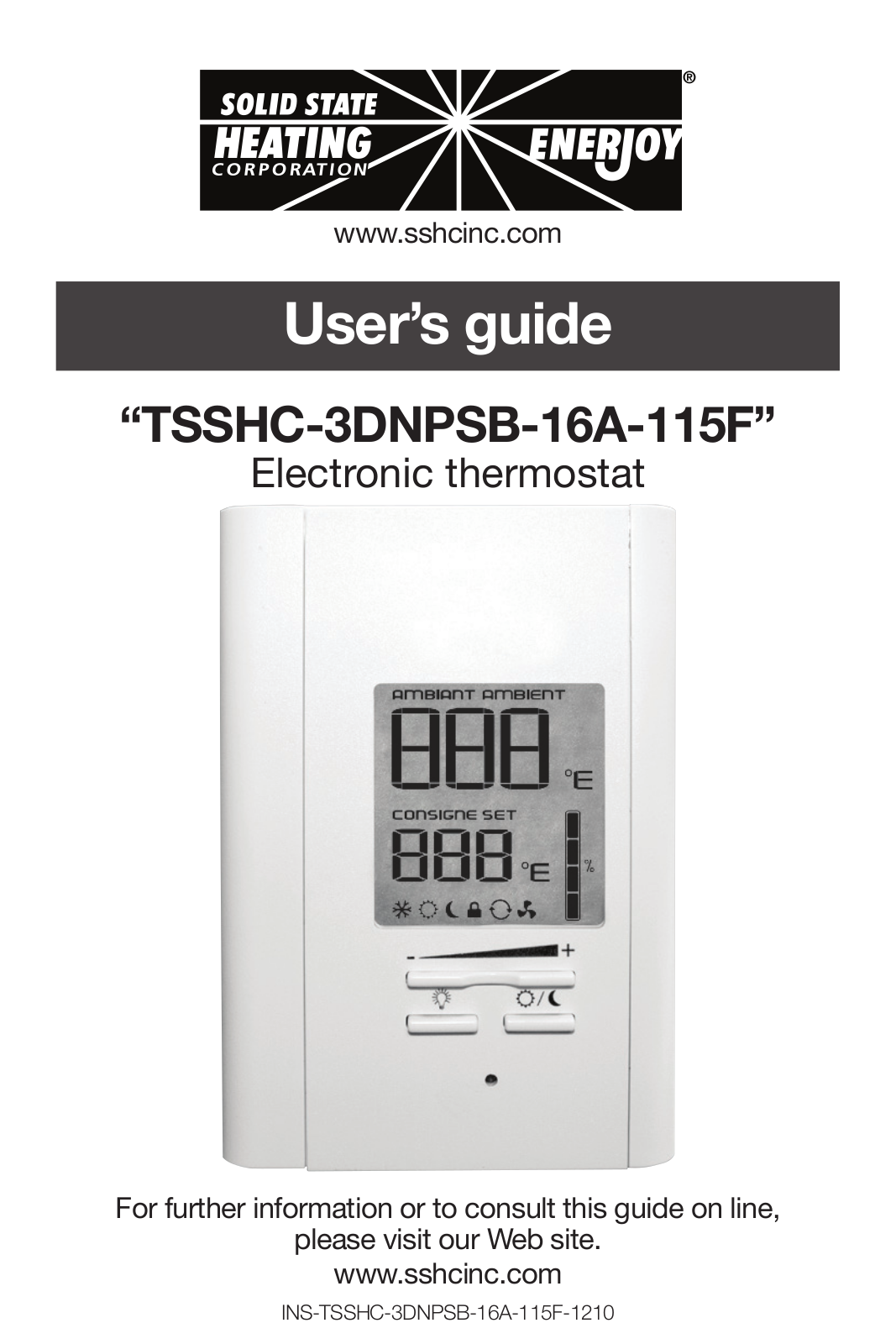 SSHC TSSHC-3DNPSB-16A-115F User Manual