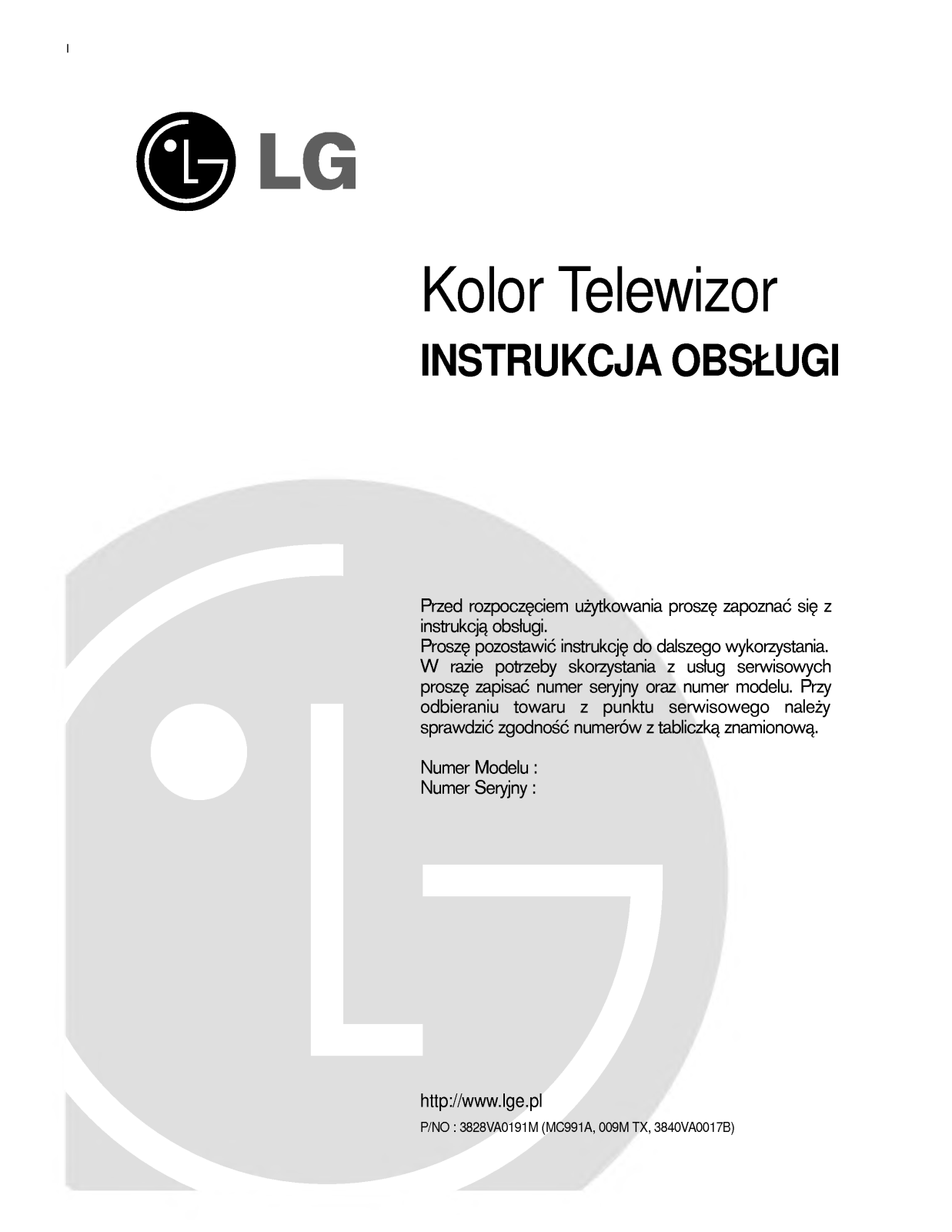 Lg CE-29Q20ET, CE-29Q10ET User Manual