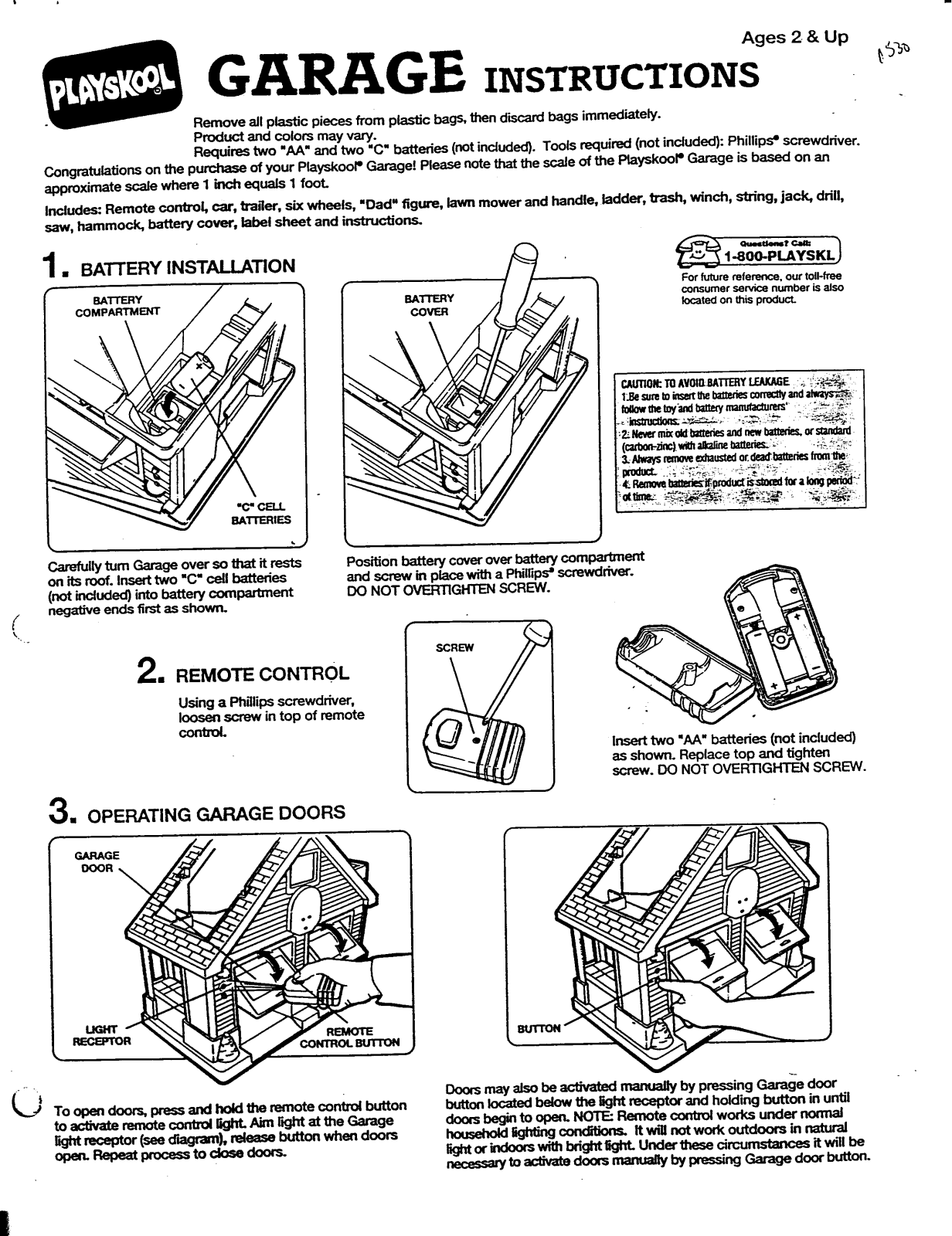 Hasbro GARAGE User Manual