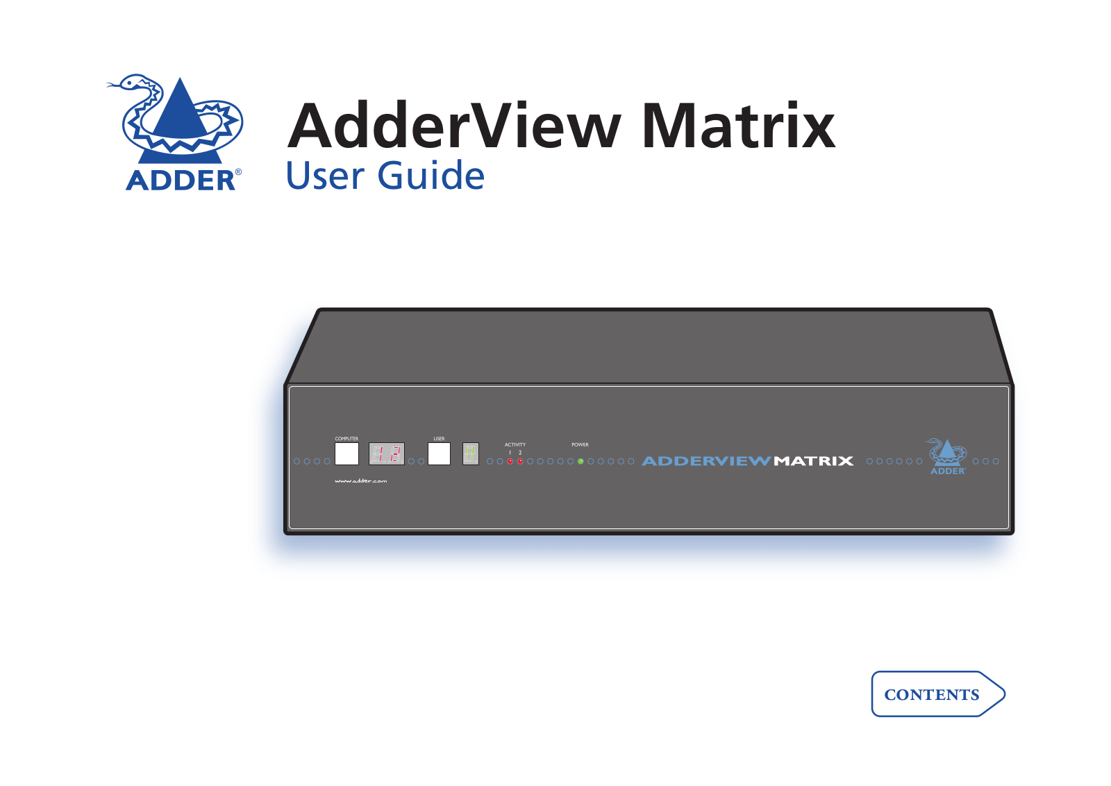 ADDER AdderView MAtrix User Manual