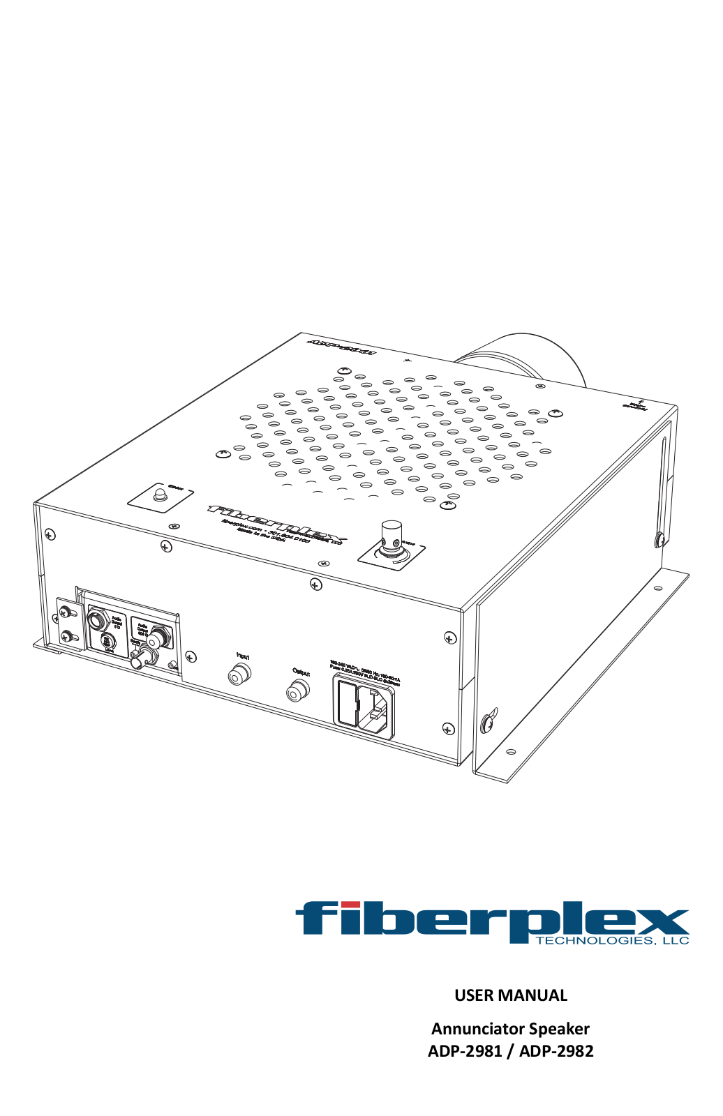Fiberplex ADP-2981, ADP-2982 User Manual - ManualMachine.com