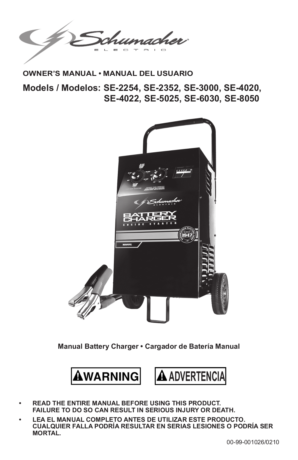 Schumacher SE-5025, SE-4022 User Manual