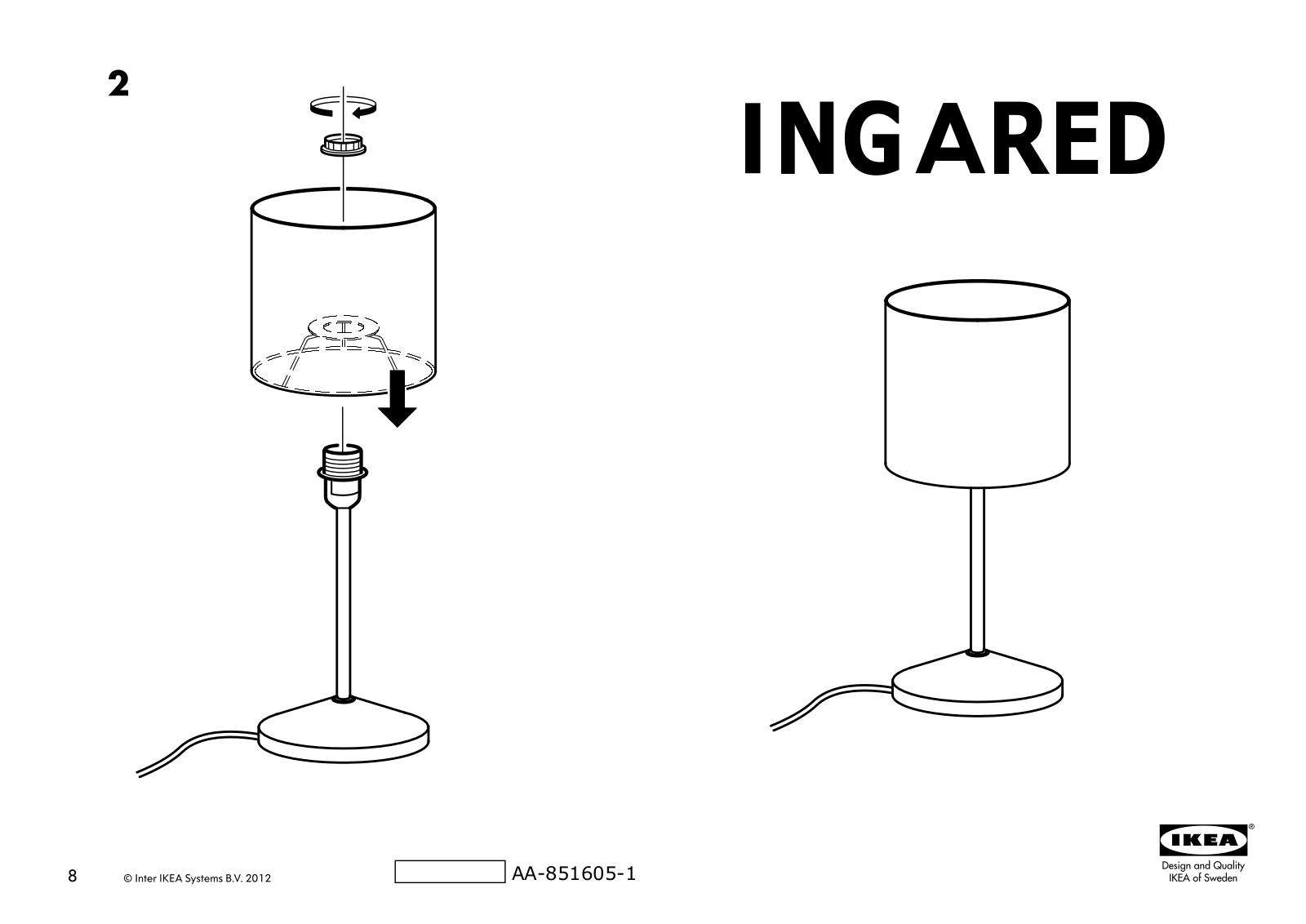 IKEA INGARED User Manual