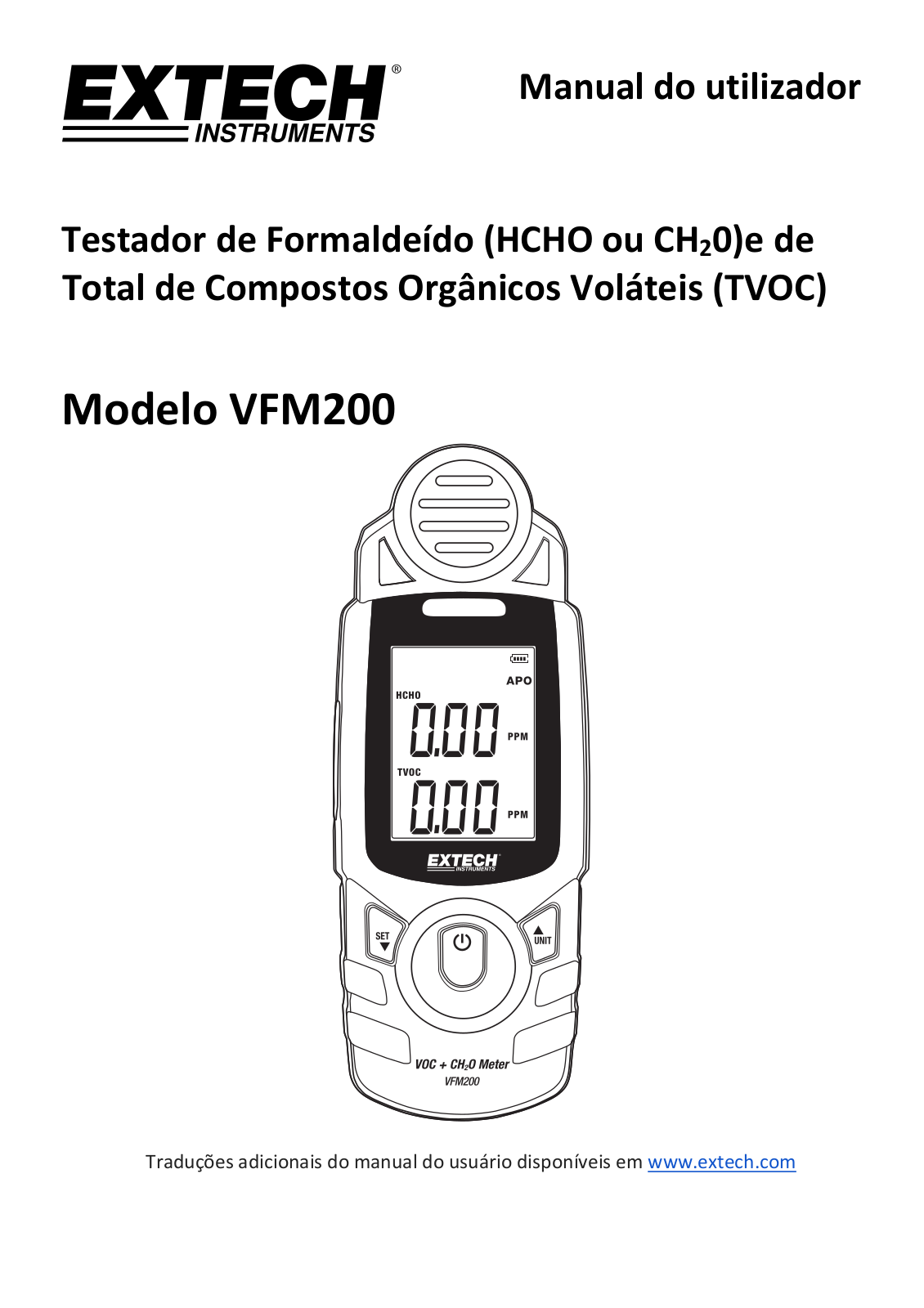 Extech VFM200 User guide