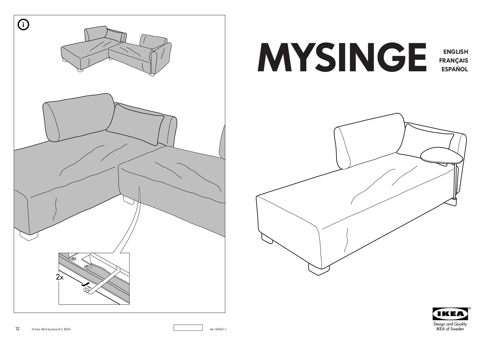 IKEA MYSINGE User Manual