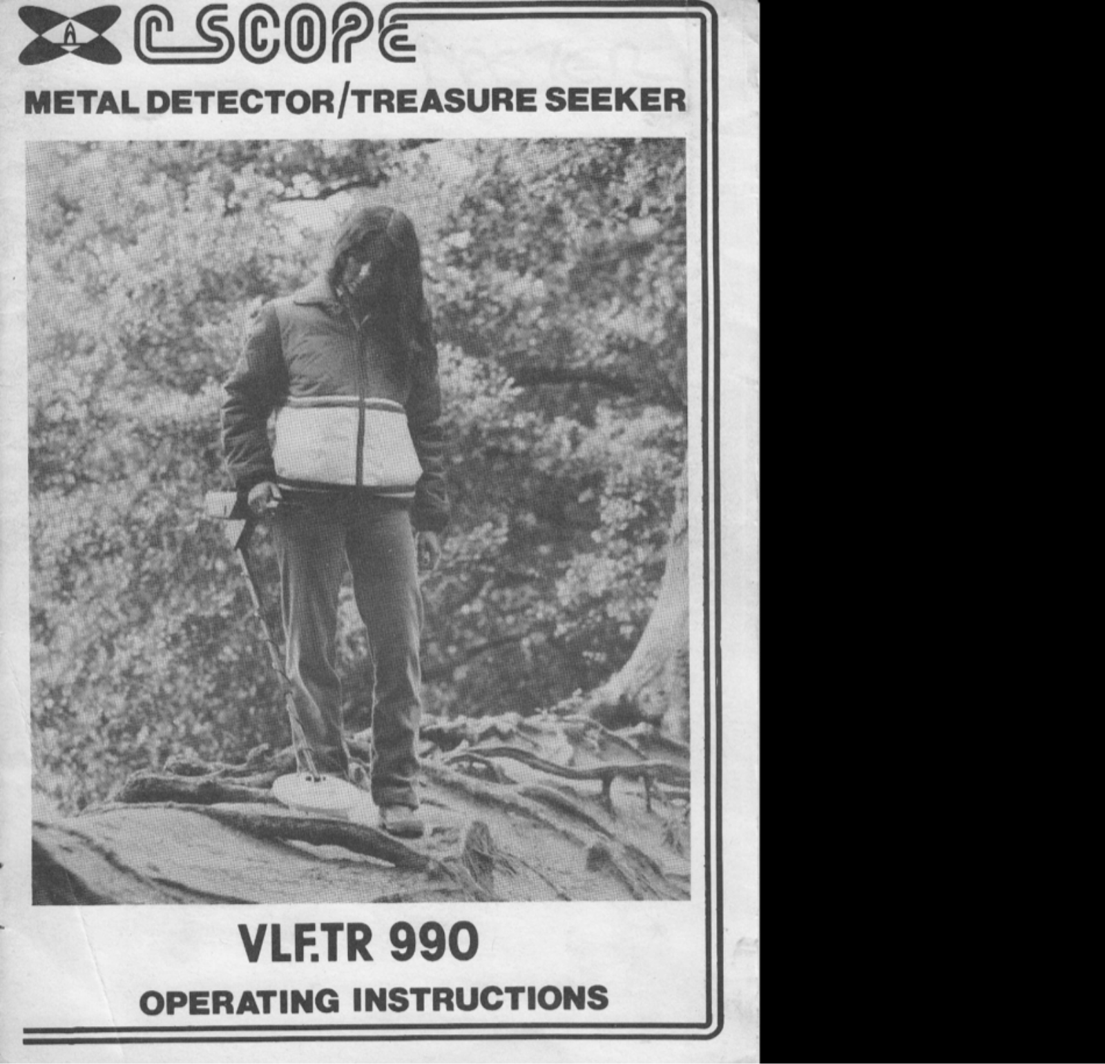 C-SCOPE VLF TR 990 operating instructions manual