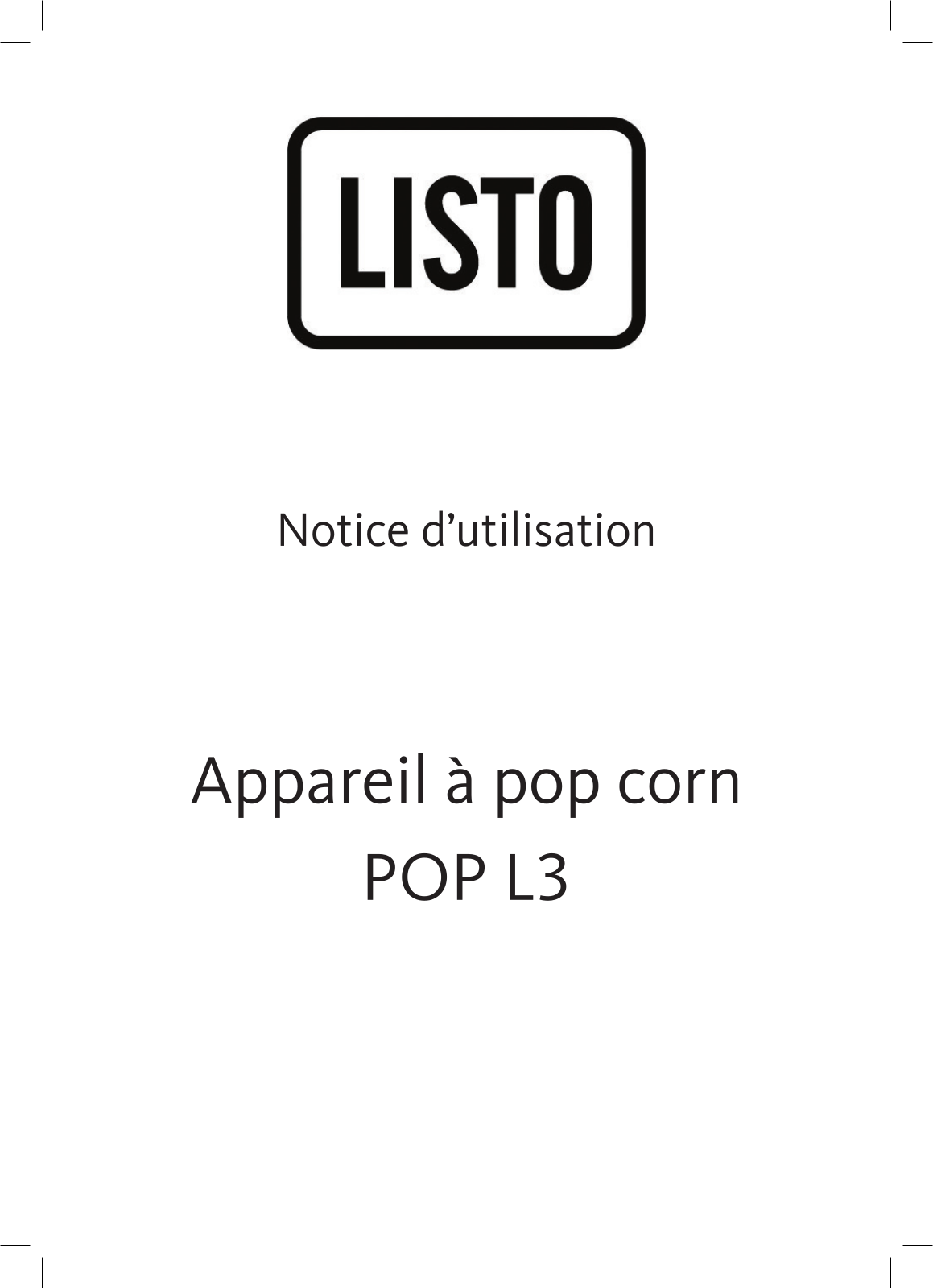 Listo POP L3 User Manual