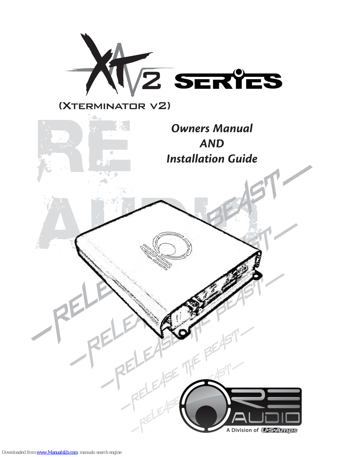 RE Audio XT 2 Series Owner's Manual & Installation Manual