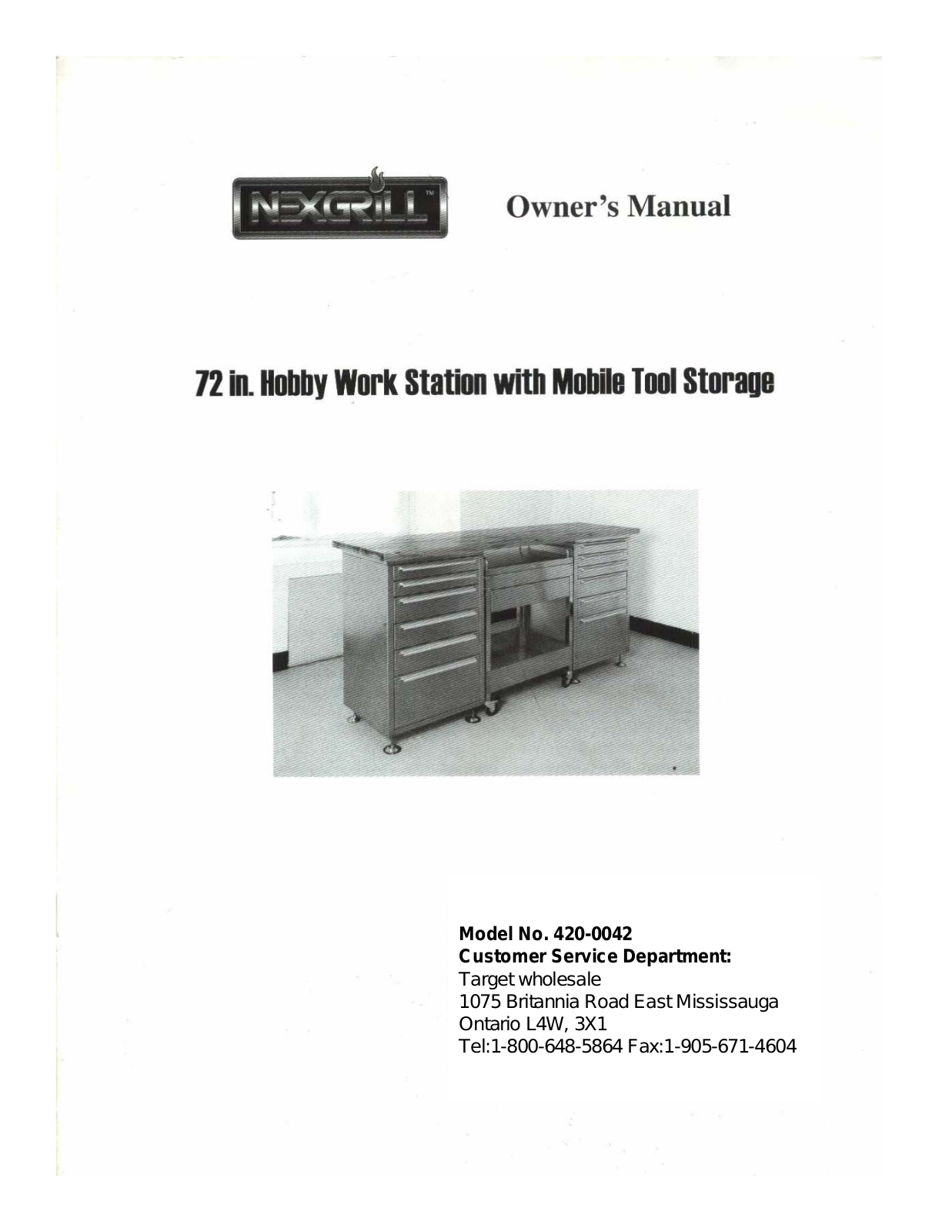 Nex 420-0042 Owner's Manual