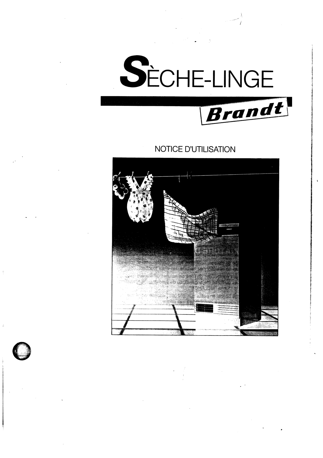 BRANDT SCE8220 User Manual