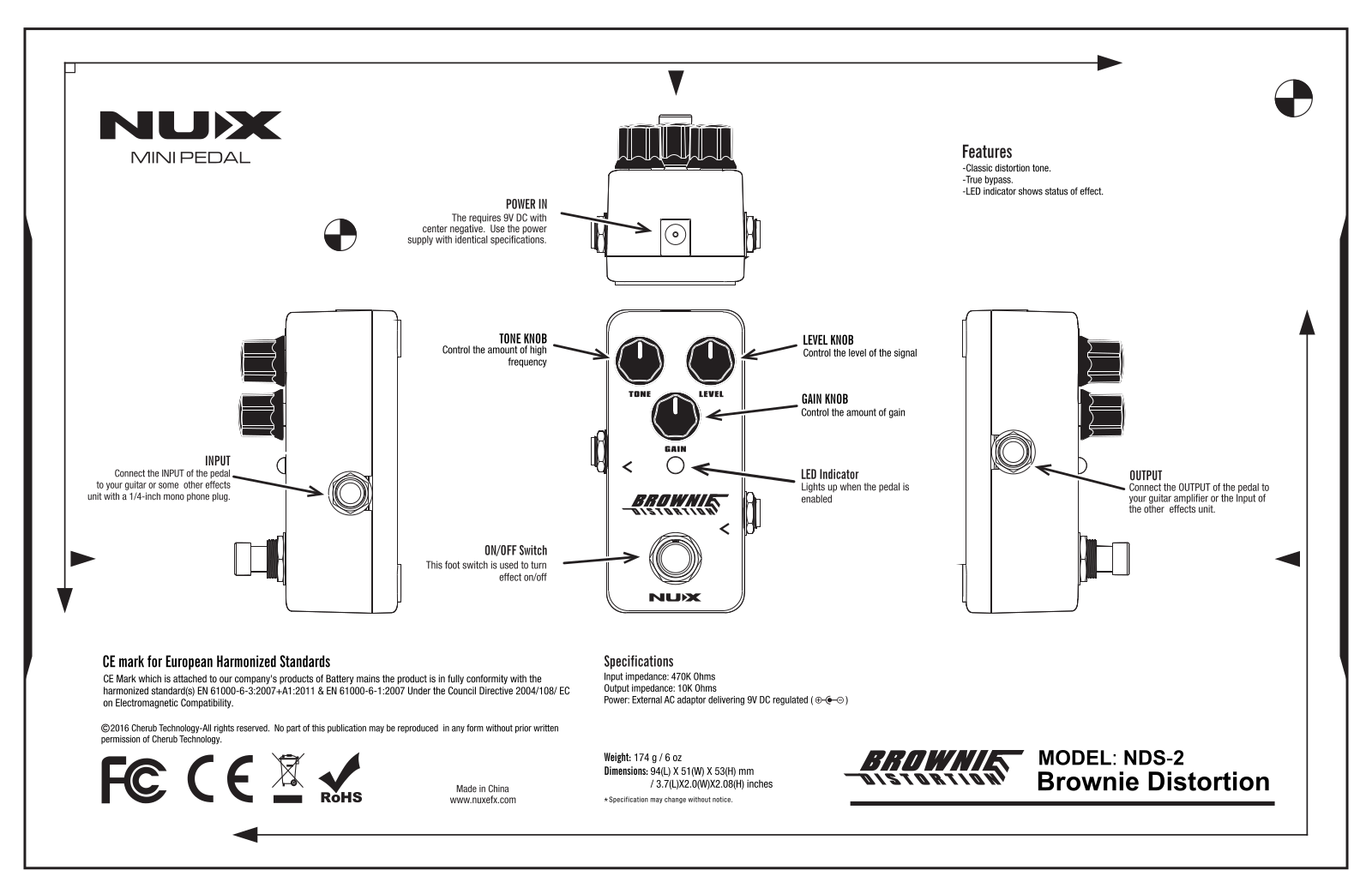 Nux NDS-2 Owner`s Manual