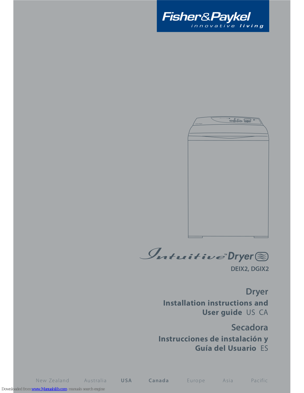 Fisher & Paykel DEIX2, DXIG2 User Manual