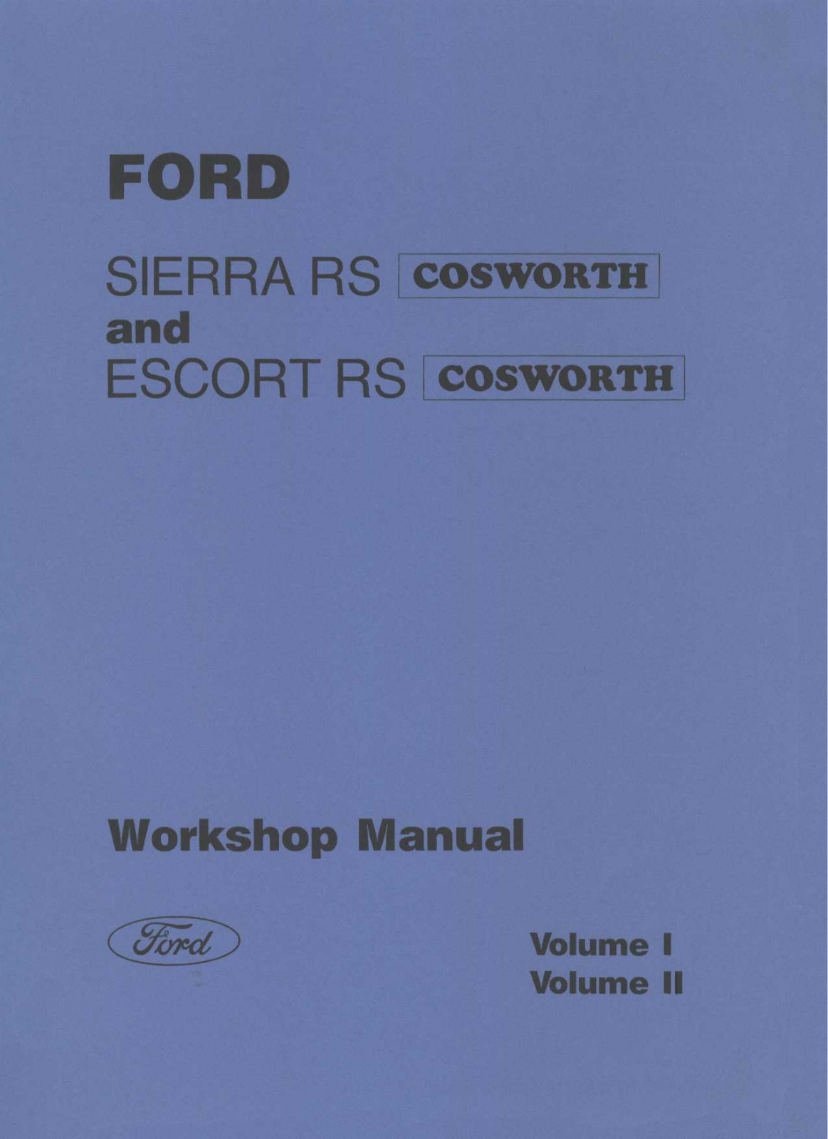 Ford Sierra 1987 1992 User Manual