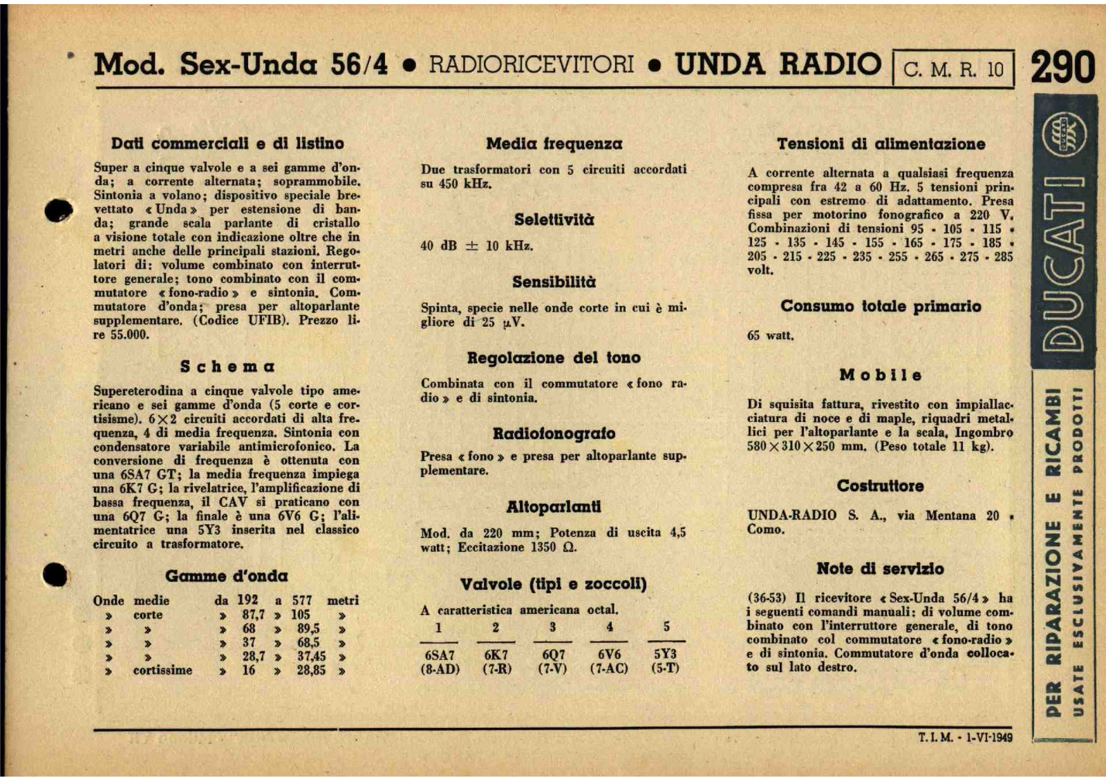 Unda Radio 56 4 schematic