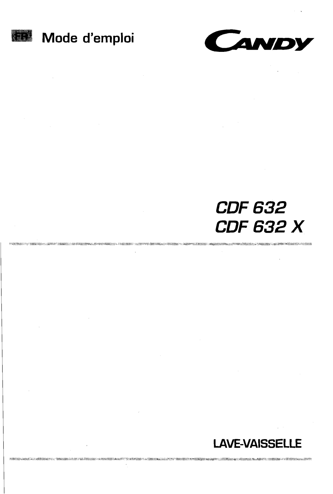 CANDY CDF632 User Manual