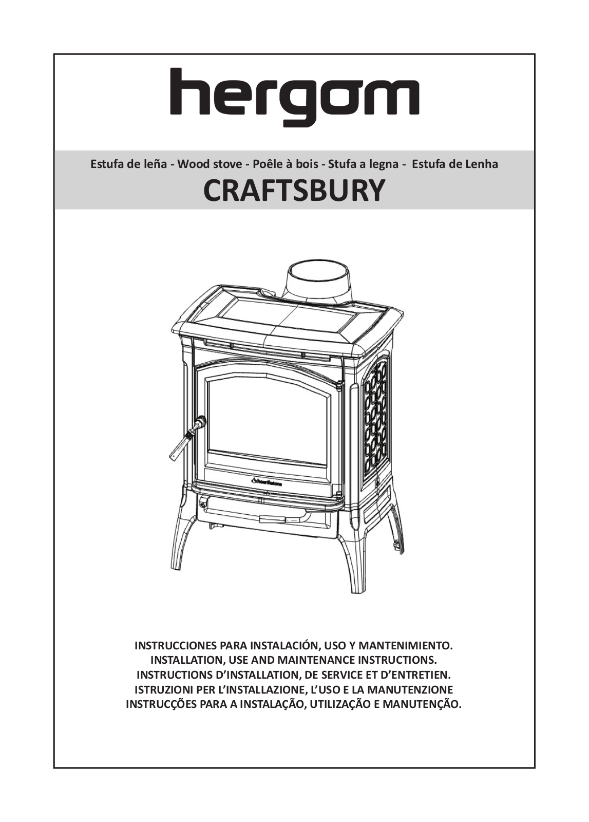 hergom Craftsbury Installation, Use And Maintenance Instructions - ManualMachine.com