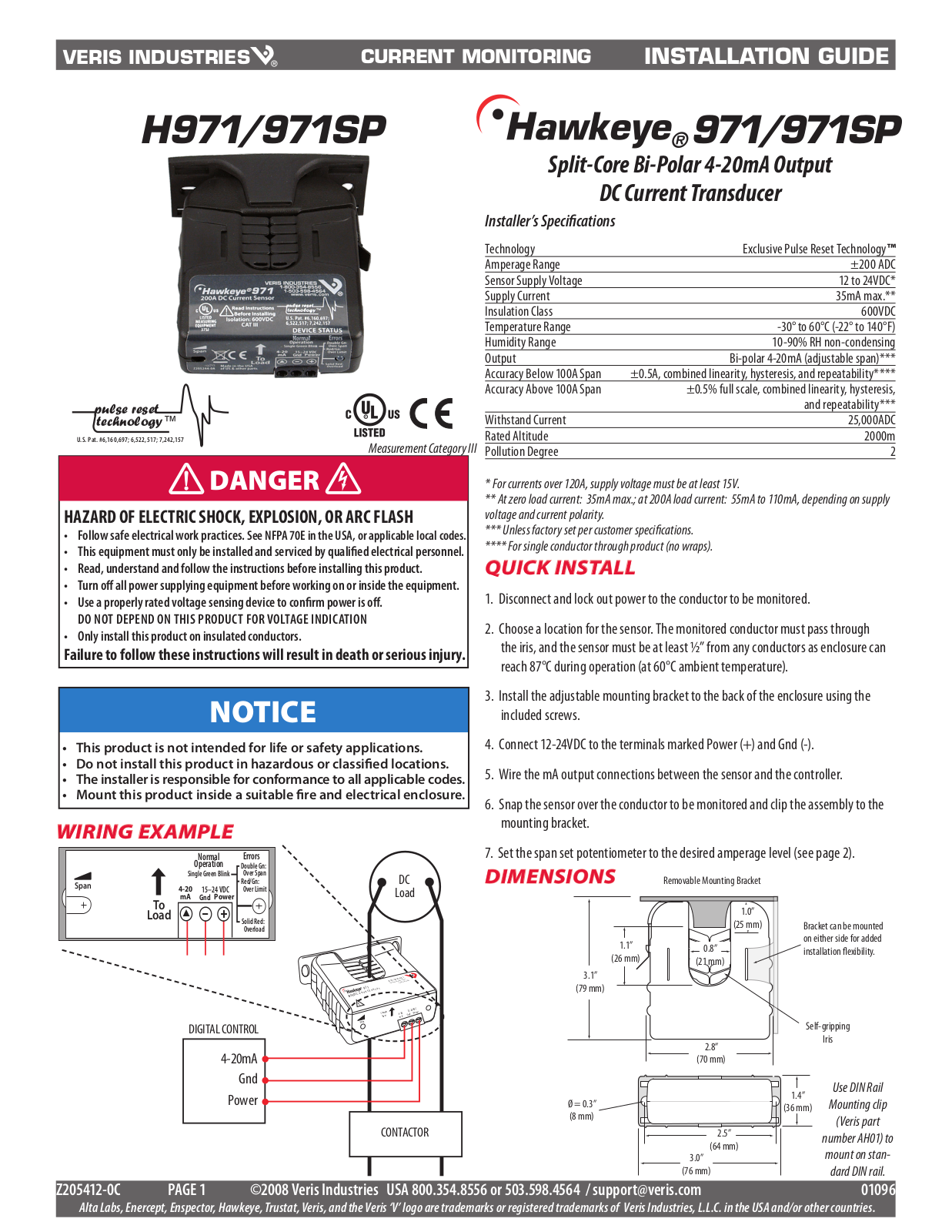 Onset T-VER-971BP-200 Operating Manual