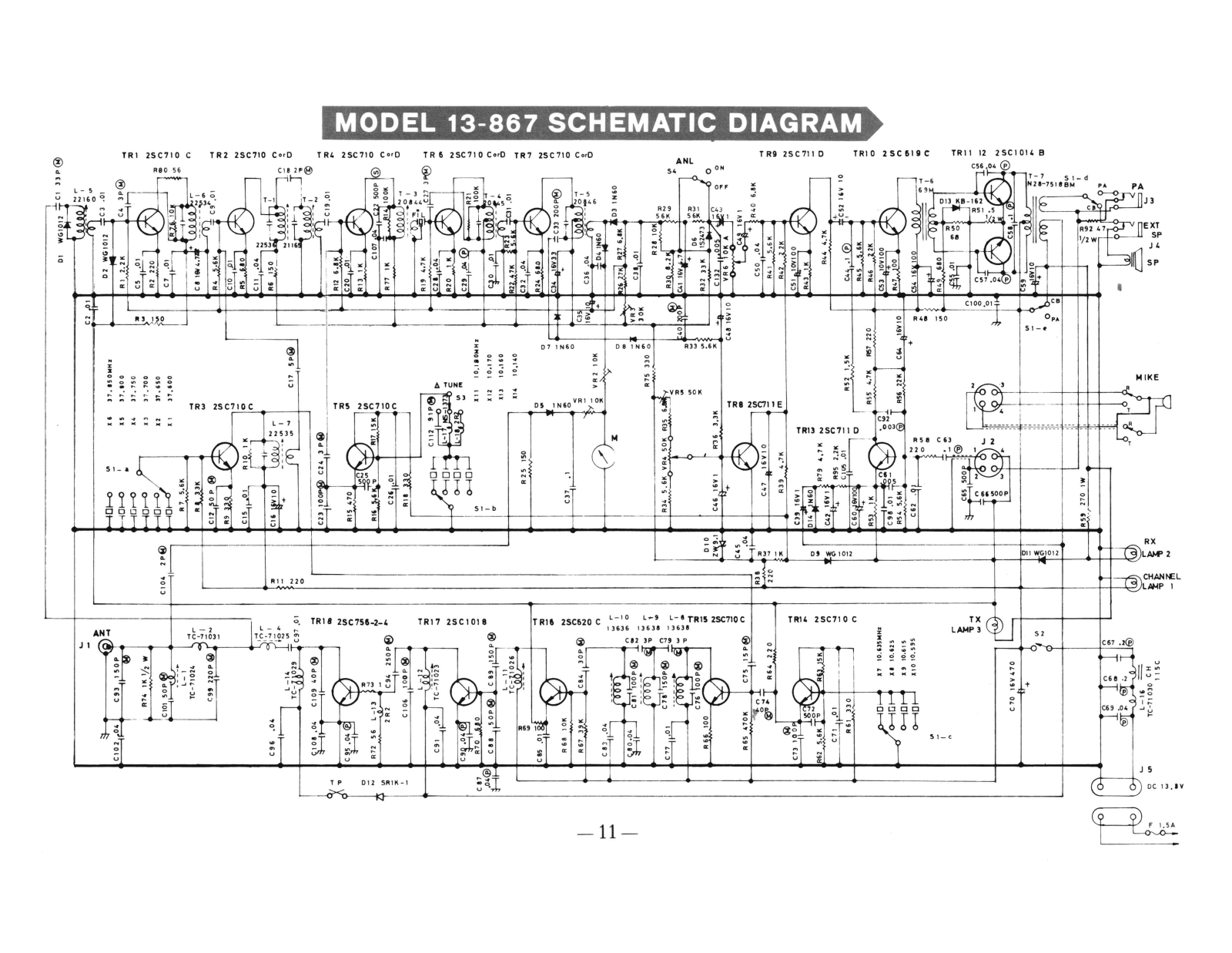 Midland 13-867 Schematic