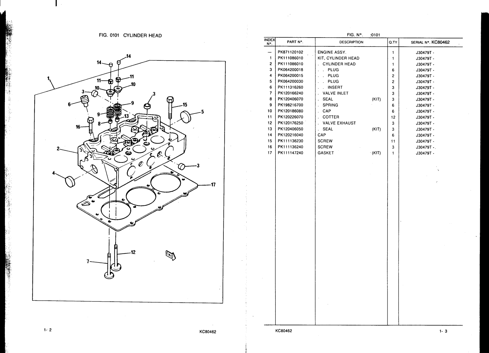 KOMATSU PC05-6F engine parts