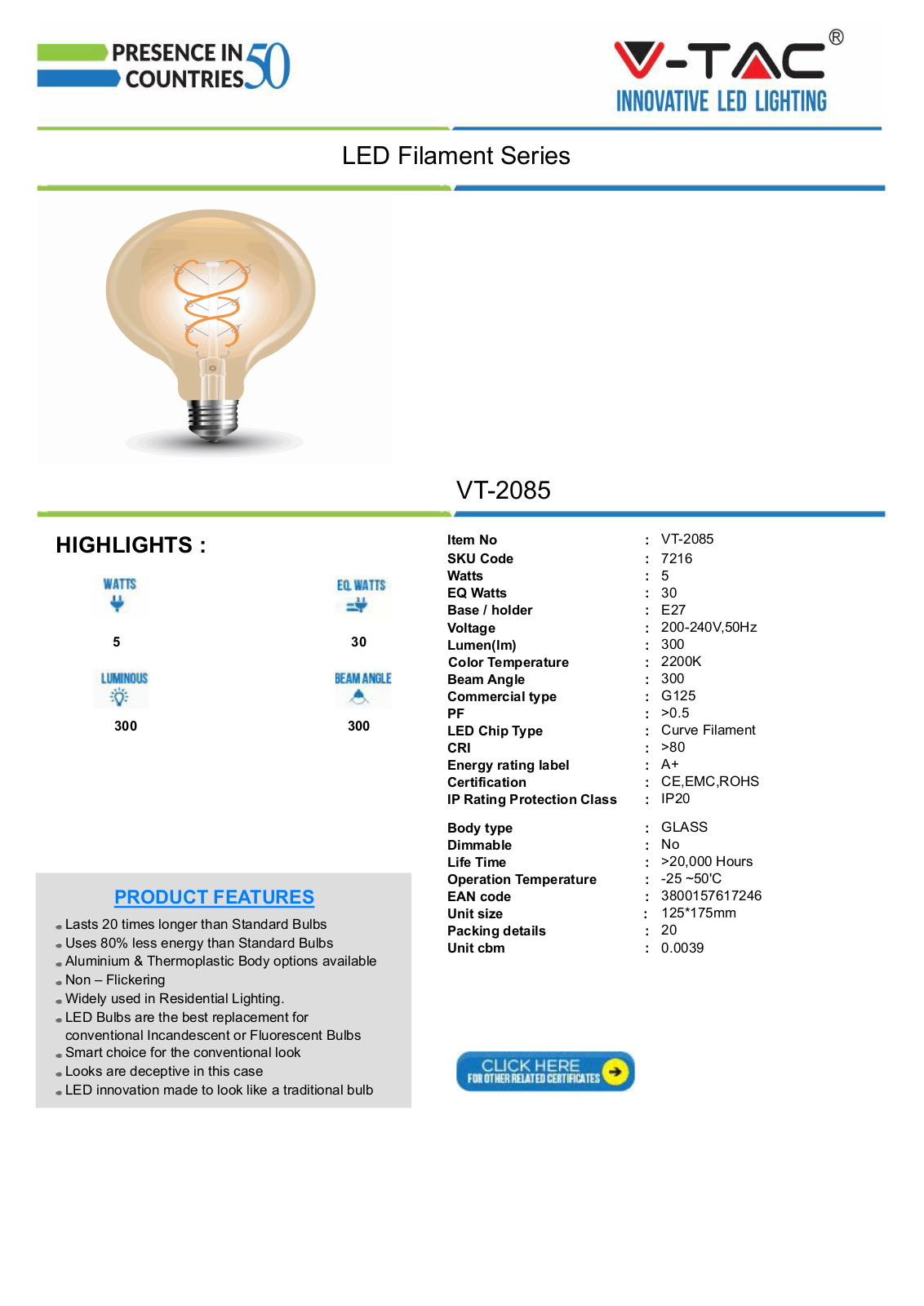 V-TAC VT-7216 Datasheet - ManualMachine.com
