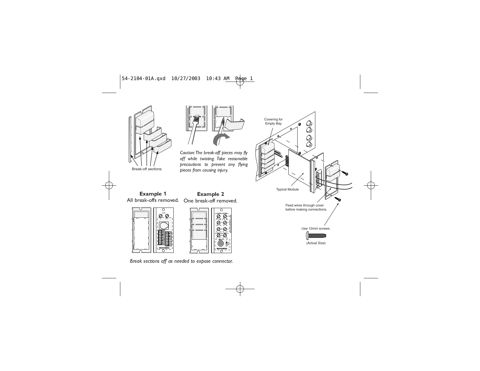 Bogen PVMC Service Manual