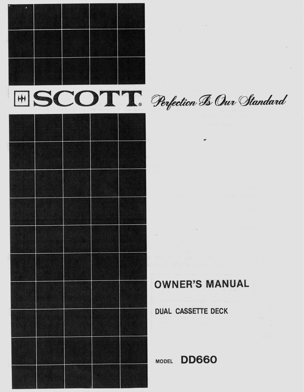 Scott DD660 User Manual