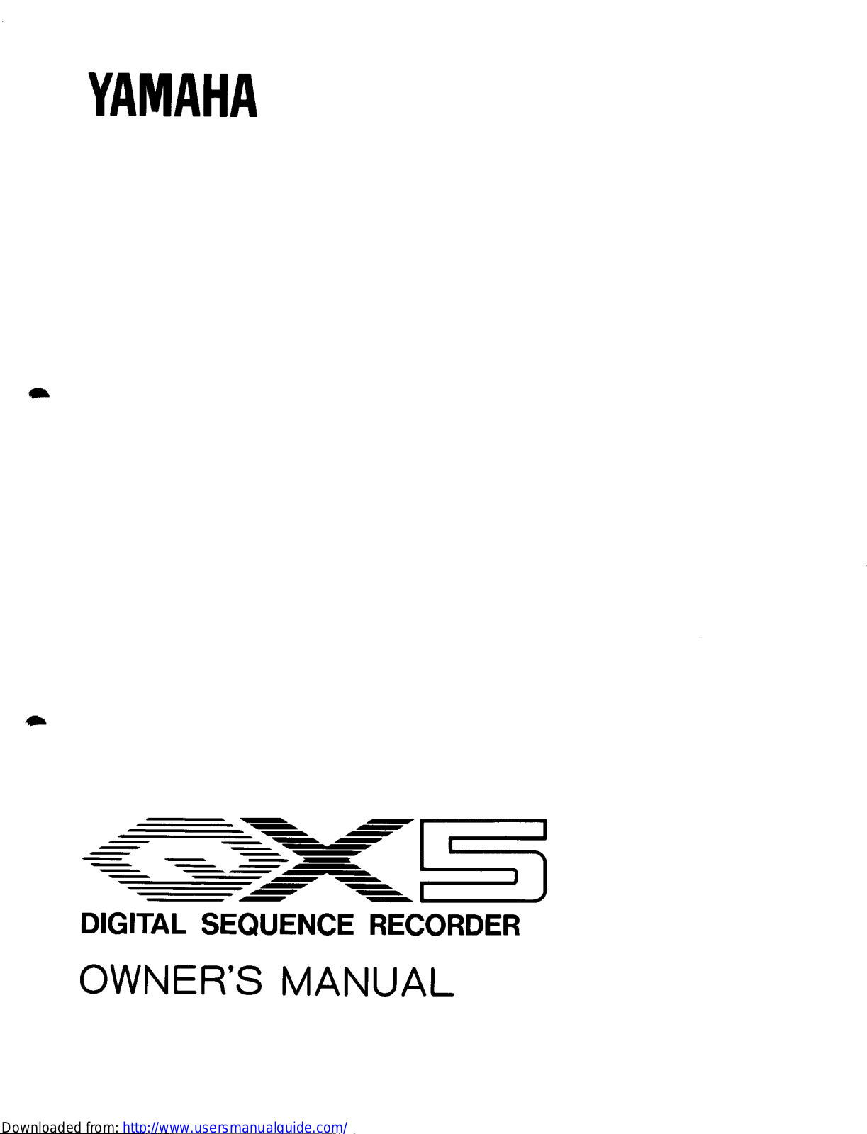 Yamaha Audio QX5 User Manual