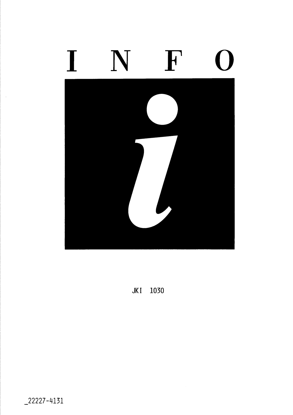 Juno IKI1030 User Manual