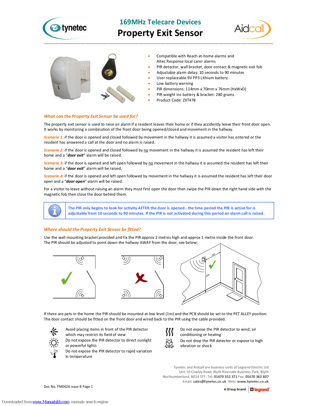 Tynetec ZXT478 User Manual