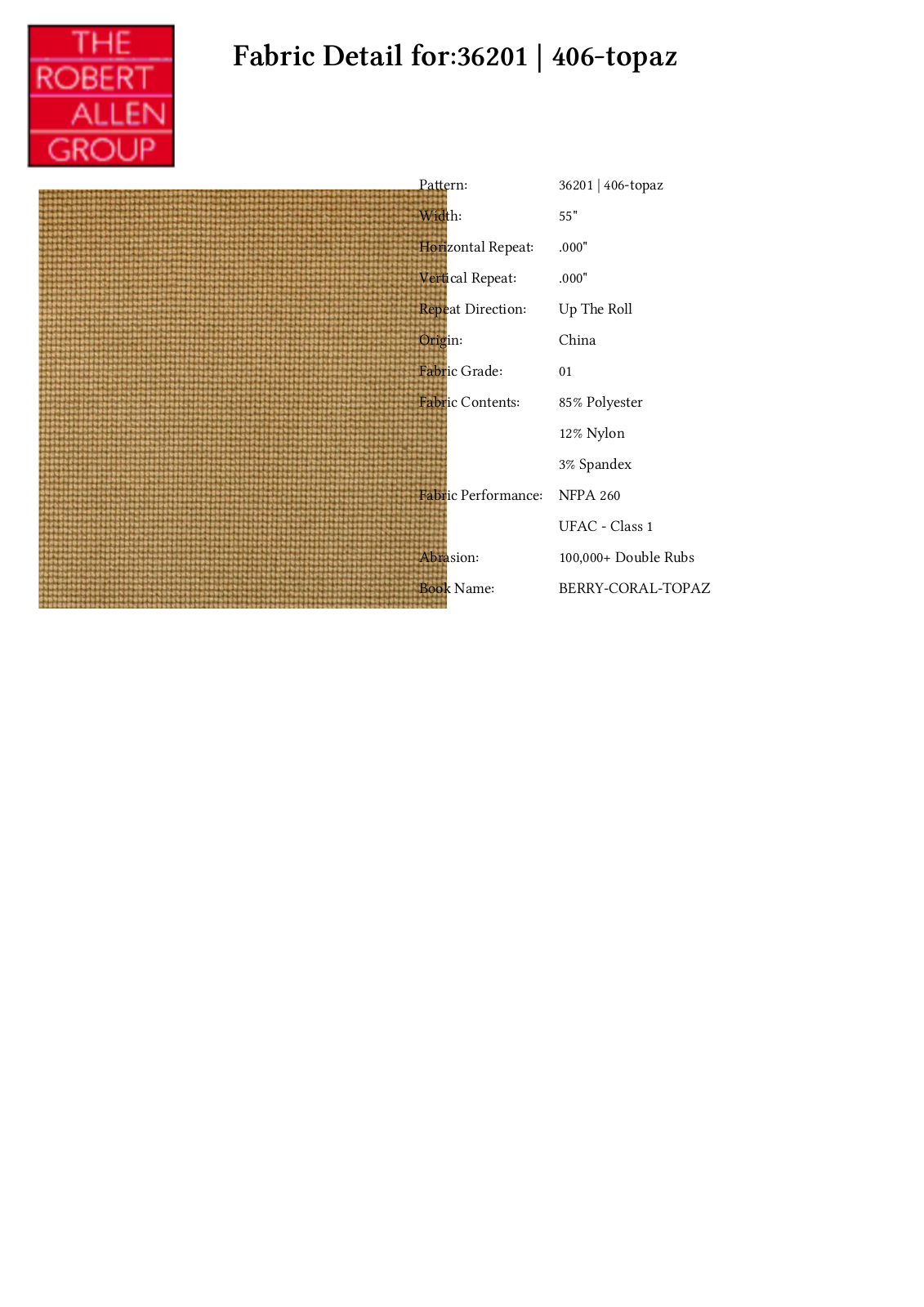 Duralee CRAL4441 Specifications - ManualMachine.com