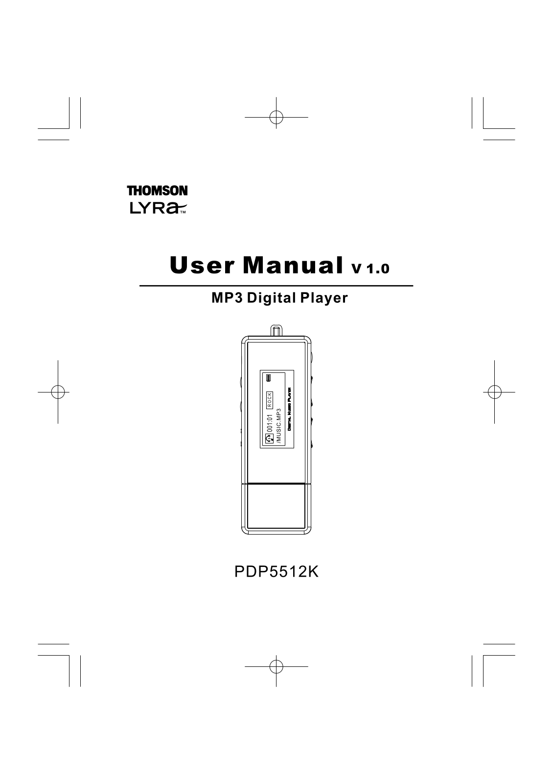 Technicolor - Thomson PDP5512K User Manual